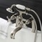 Kingston Brass KS228SN Deck Mount Clawfoot Tub Faucet with Hand Shower, Brushed Nickel KS228SN - alternate 4